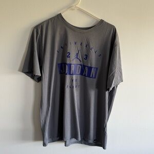 Nike Jordan Gray and Purple Men’s Tee